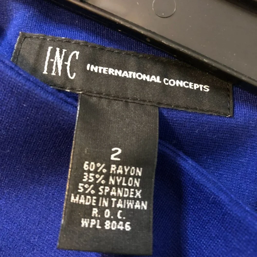 INC International Concepts Cobalt Blue Skirt